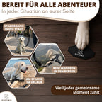 Schwarze HAVERO Hundeleine für Spaziergänge, Wanderungen, Ausflüge und Urlaub mit Hund
